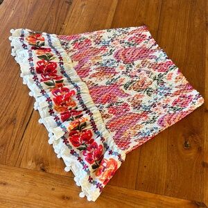 FARM Rio Floral Mini Skirt - Red, Pink, White